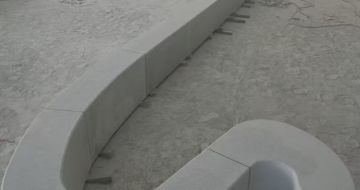 广州 花岗岩整石坐凳拼装