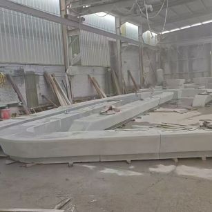 广州 花岗岩整石坐凳拼装