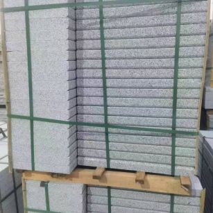 广州 5公分芝麻白，倒斜角，室外楼梯踏步