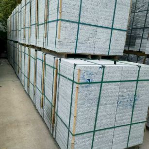 广州 大花芙蓉白火烧成品，市政园林广场地铺石