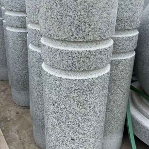 广州 芝麻白花岗岩挡车柱、隔离柱多少钱
