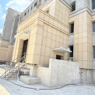 广州 黄金麻干挂，工地实拍