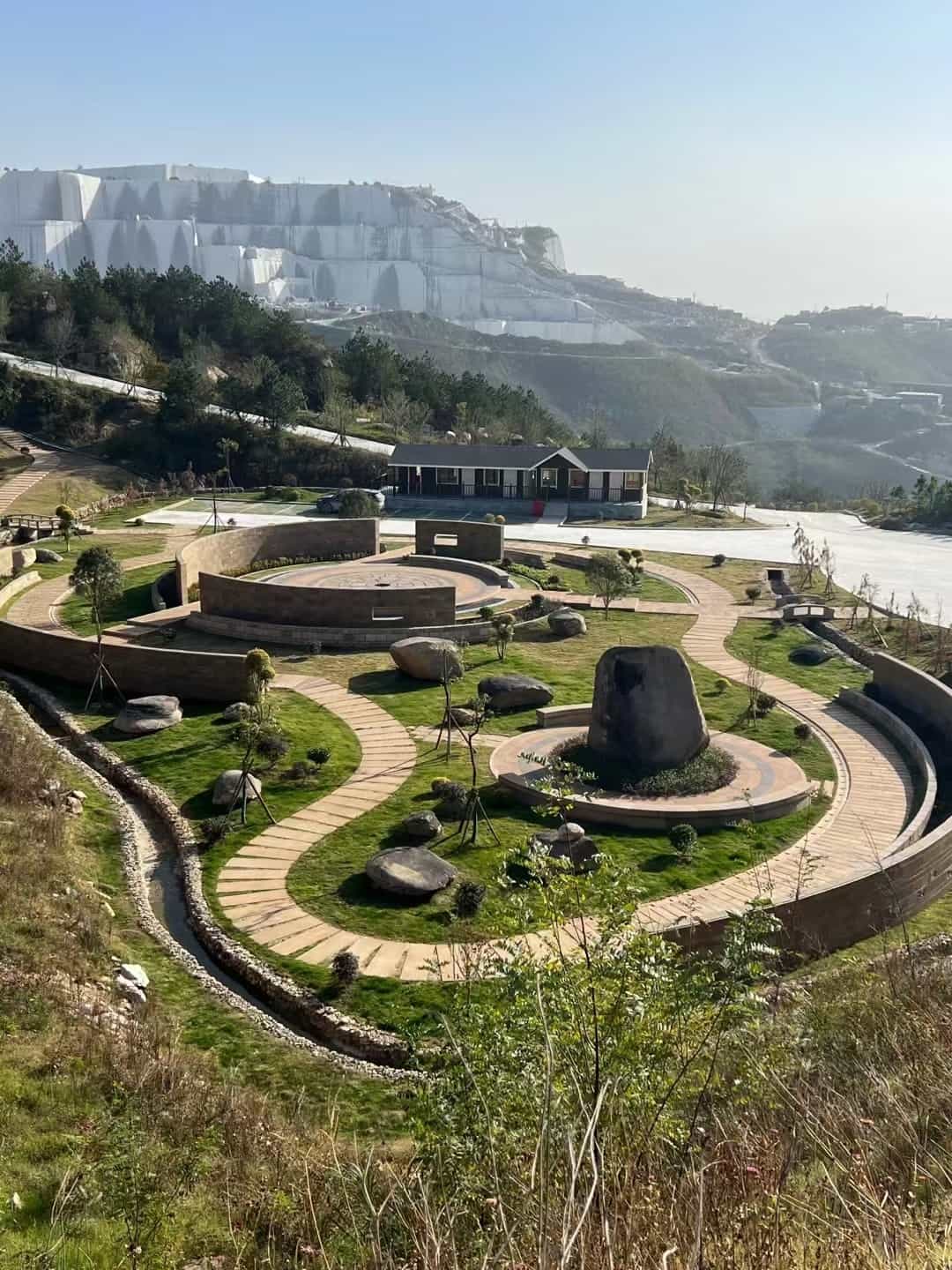 广州仿古石铺装整体效果
