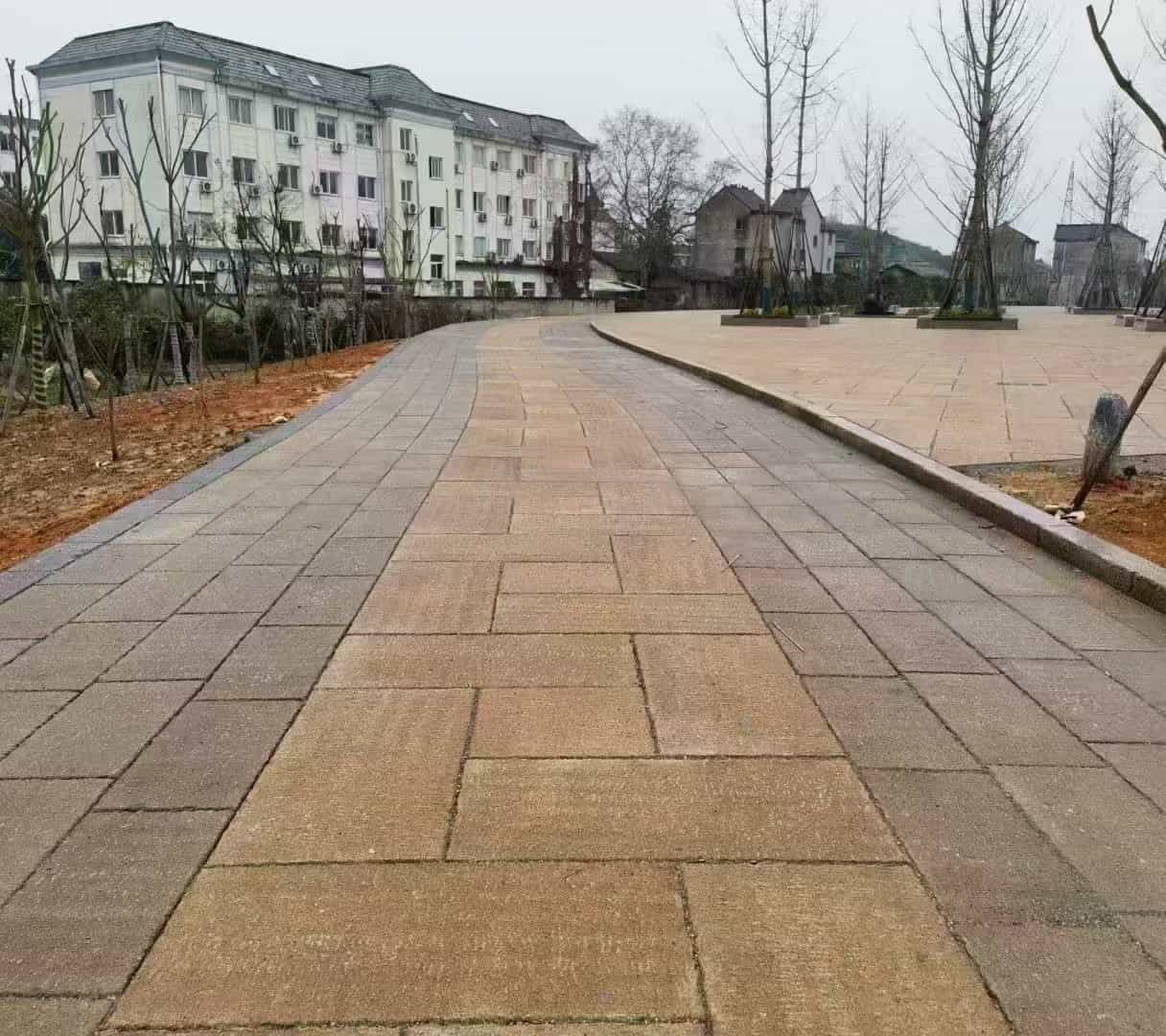 广州仿古石铺装效果