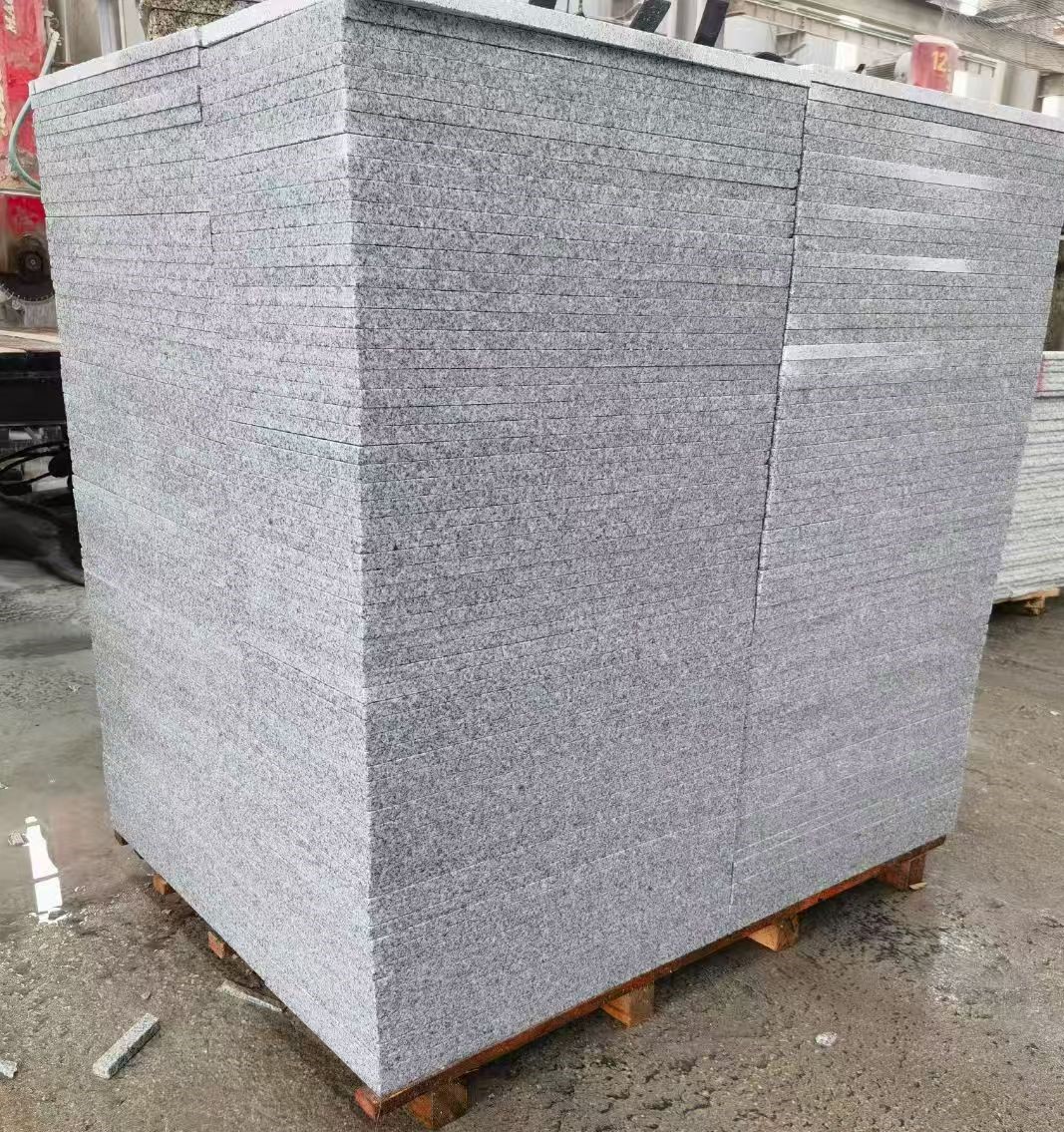 广州 火烧面地铺石，街道广场园林市政工程板，1.8~5.0厚均有现货