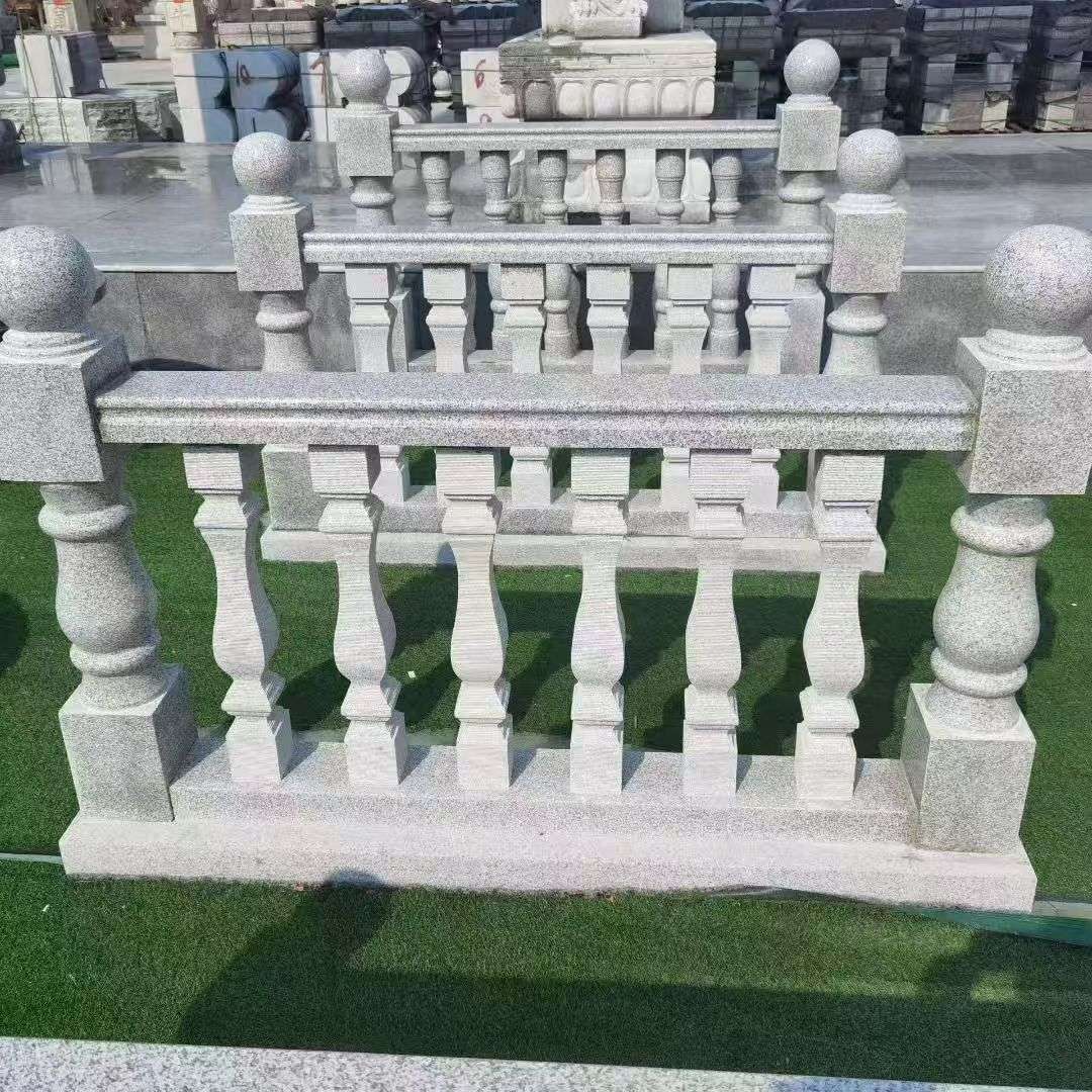 广州 别墅石材栏杆特写