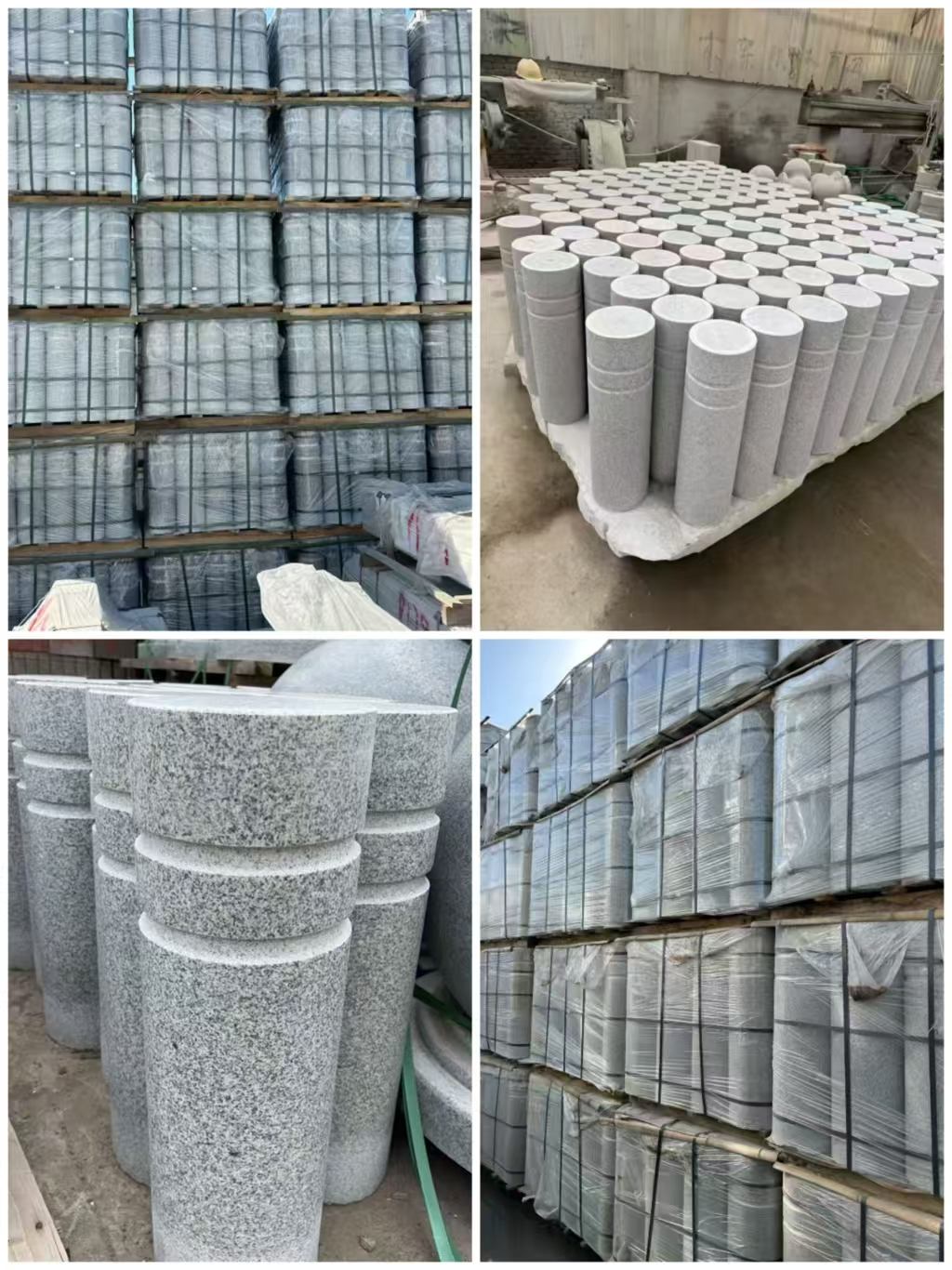 广州 芝麻白花岗岩挡车柱、隔离柱多少钱