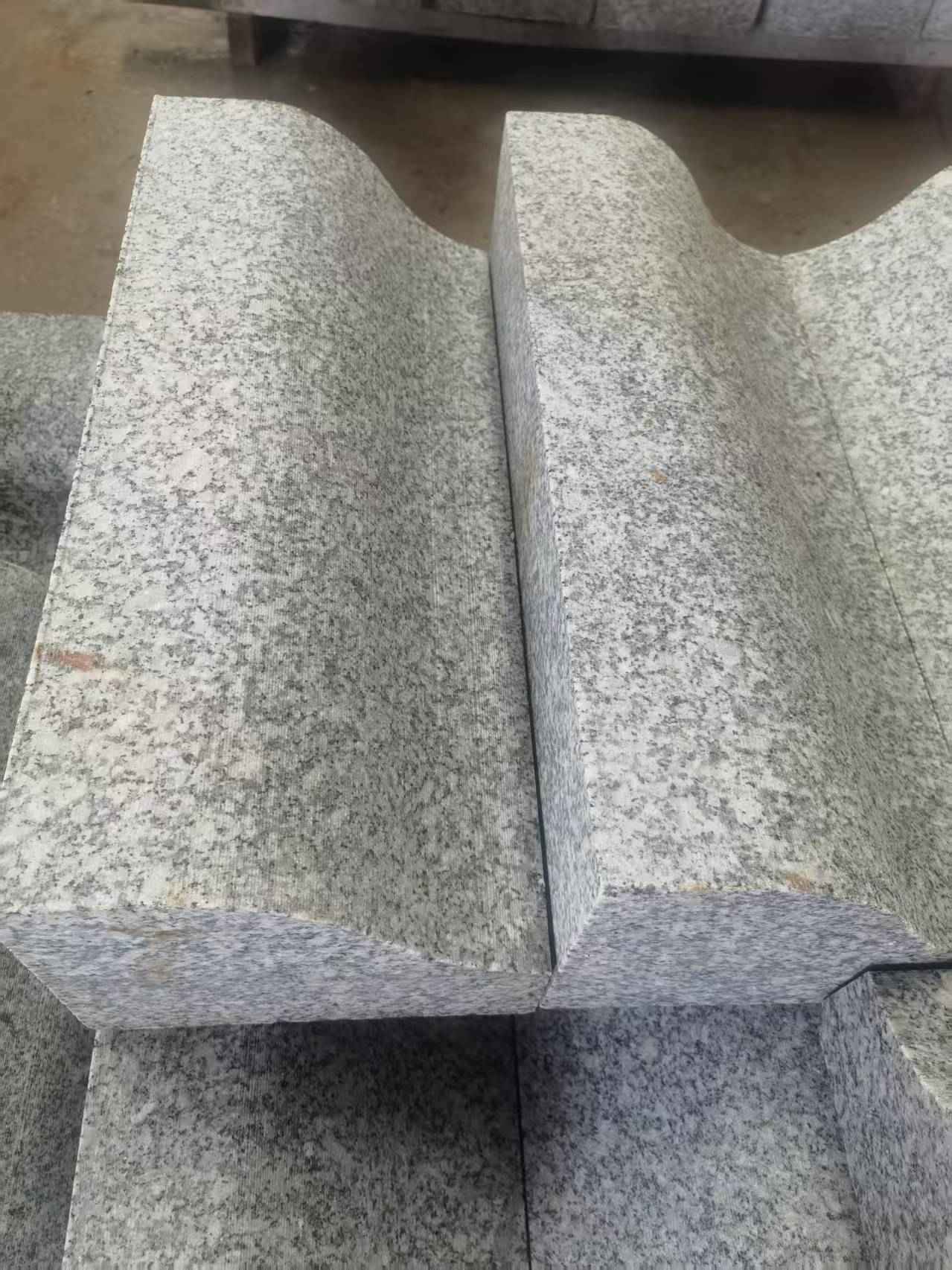 广州芙蓉白S型拉丝面路沿石